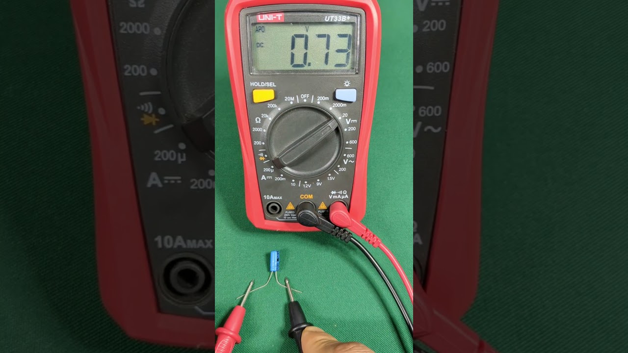 How to test capacitors using multimeter #shorts #diy #how #electronic #project #viral #creative
