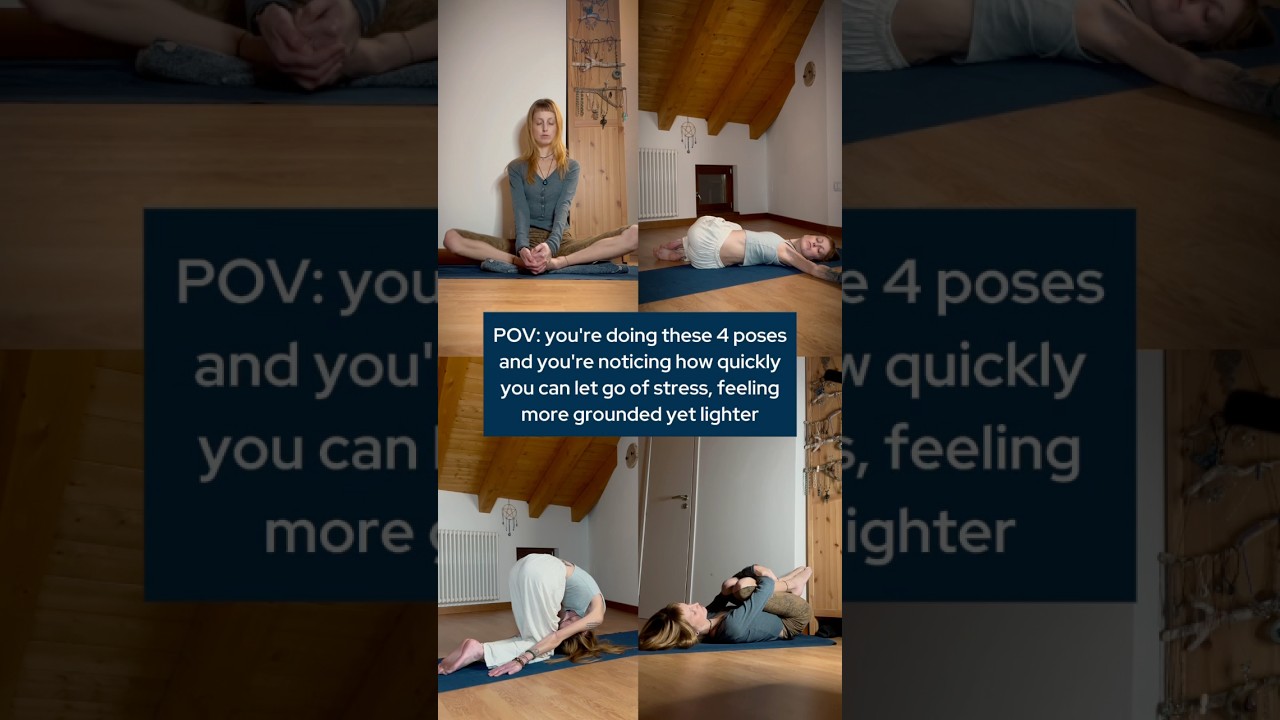 4 Poses, Less Stress!
