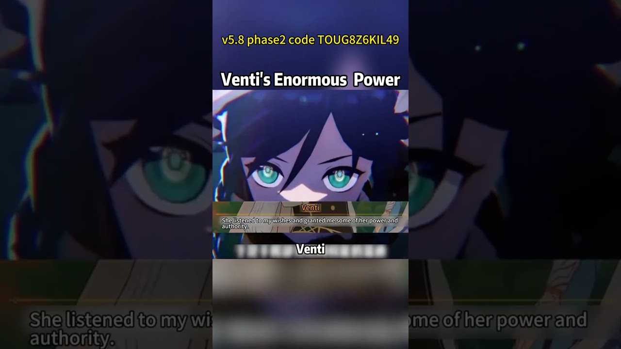 venti's enormous power #genshinimpact #genshin #venti v5.8 phase2 code：TOUG8Z6KIL49