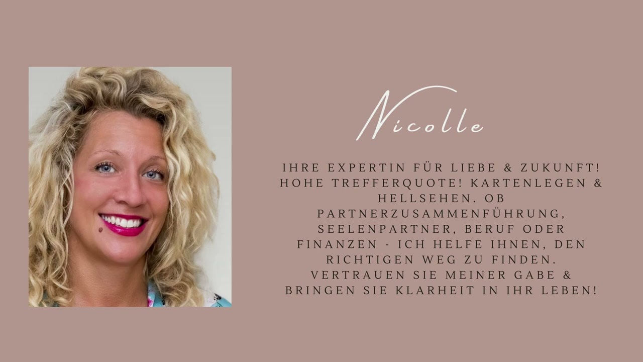 Nicolle stellt sich vor - Zukunftsblick