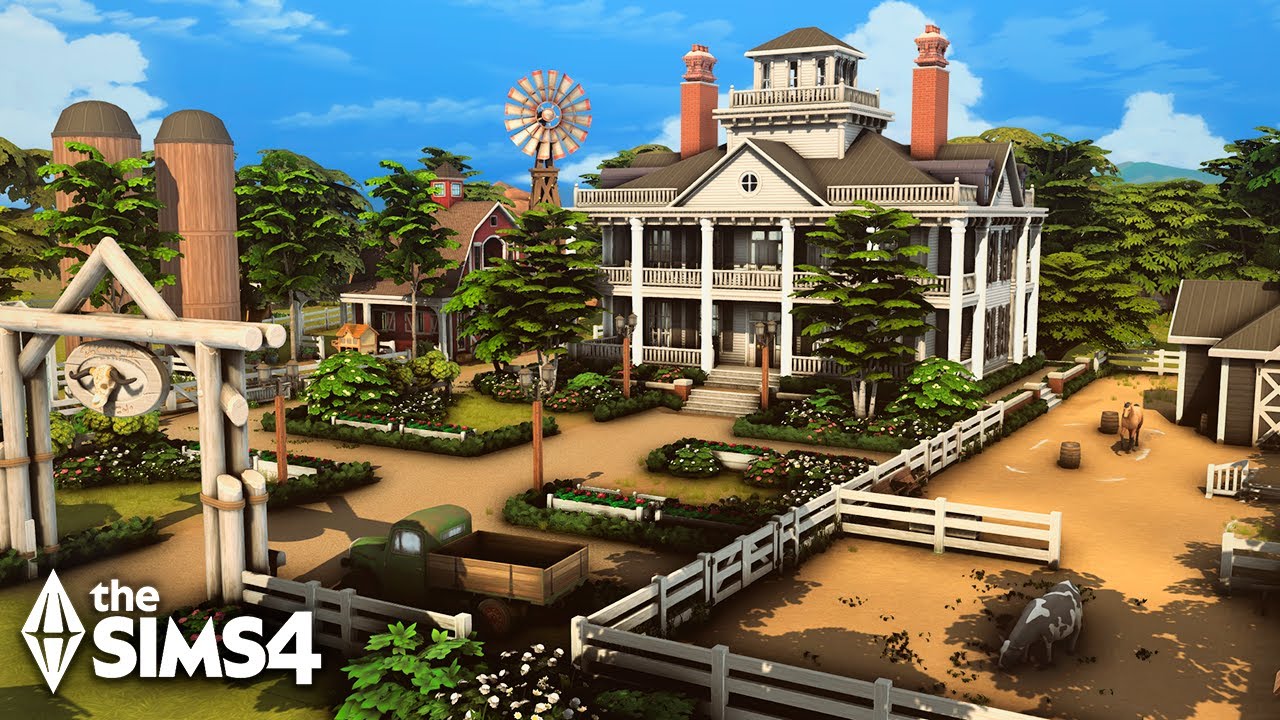 RANCHO FAMILIAR COMPLETO (NO CC) - The Sims 4 Speed Build