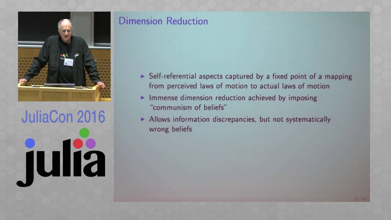 Keynote. Quantitative Macroeconomics in Julia | Nobel Laureate Tom Sargent | JuliaCon 2016