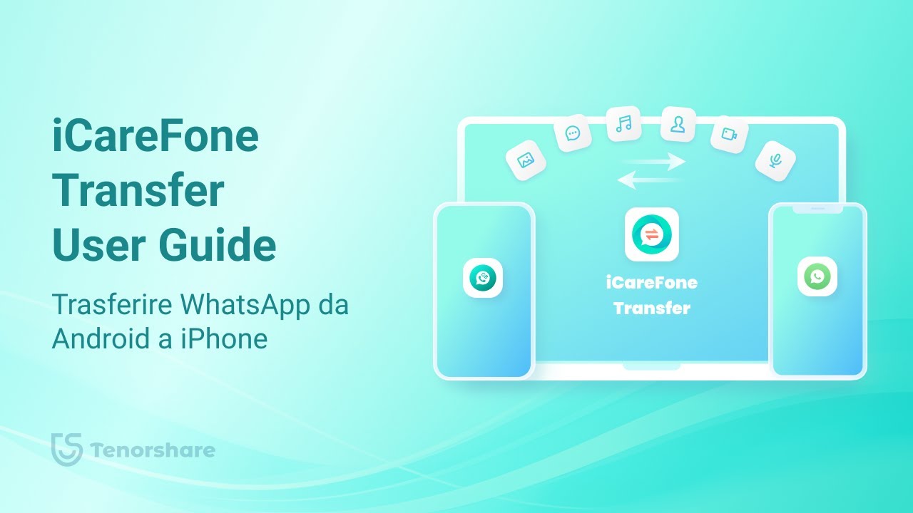 iCareFone WhatsApp Transfer - Come trasferire WhatsApp da Android a iPhone