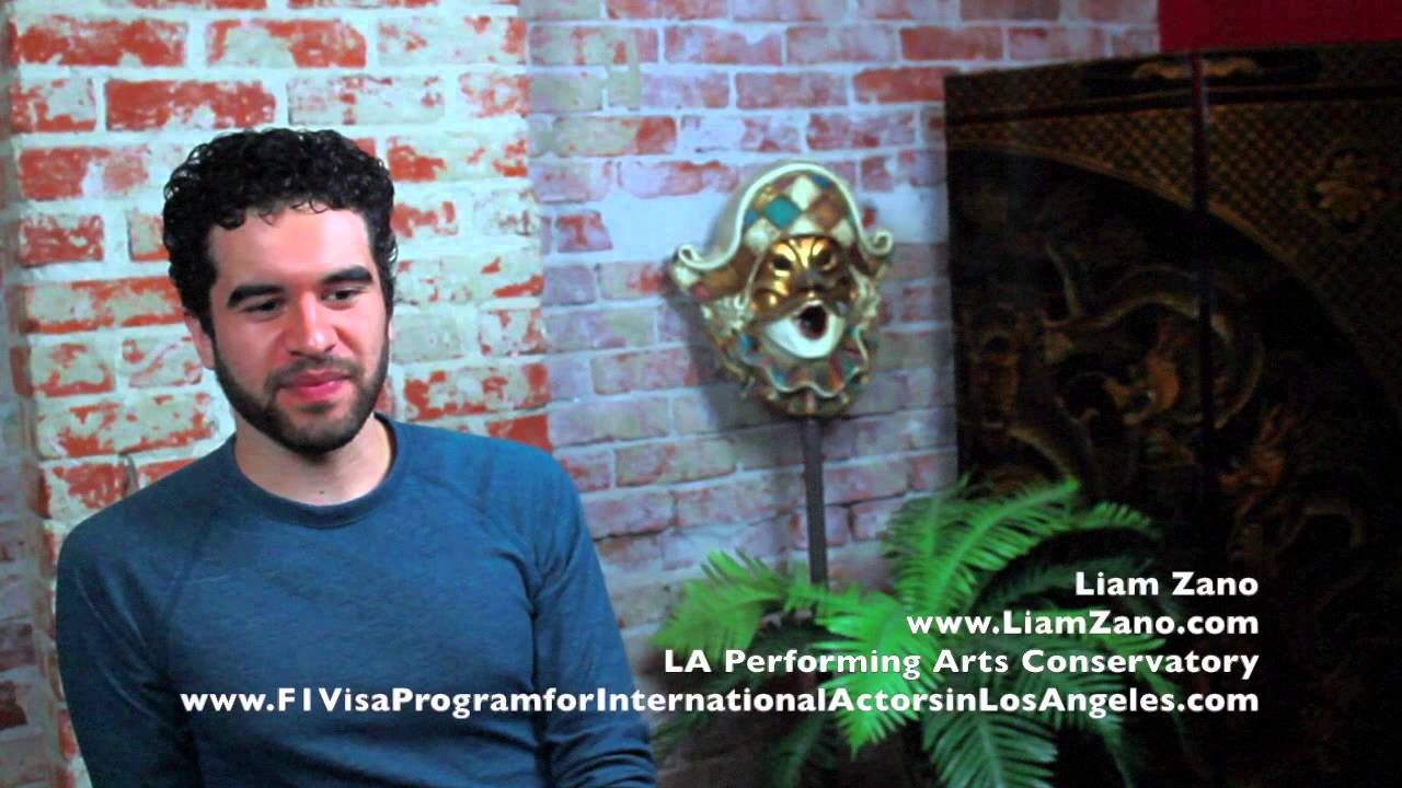 Liam Zano F 1 Acting Visa Student at the LA Performing Arts Conservatory