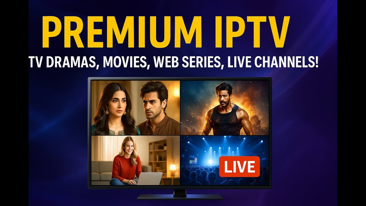 Pakistan Mein Best Premium IPTV Services 2025 &ndash; 4K, HD, Live Sports & Movies