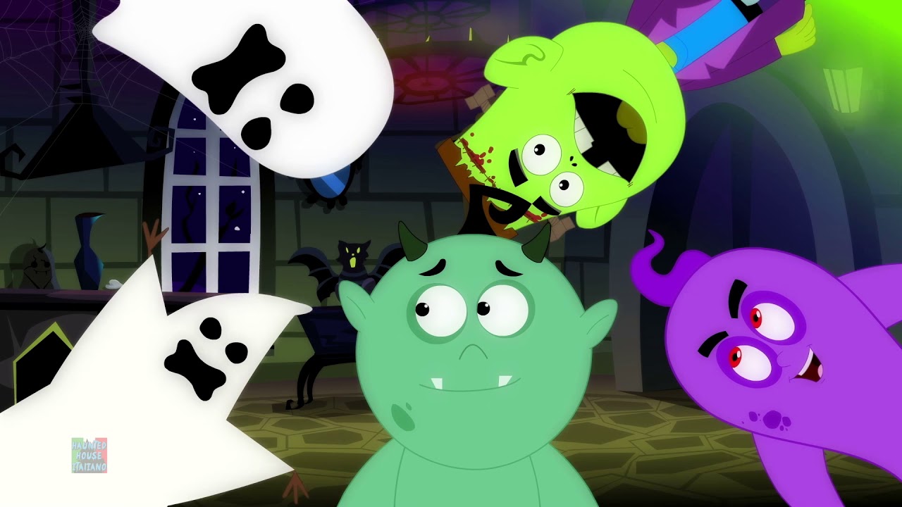 jack o lanterna | filastrocca | Cartoni animati | Jack O'Lantern | Haunted House Italiano