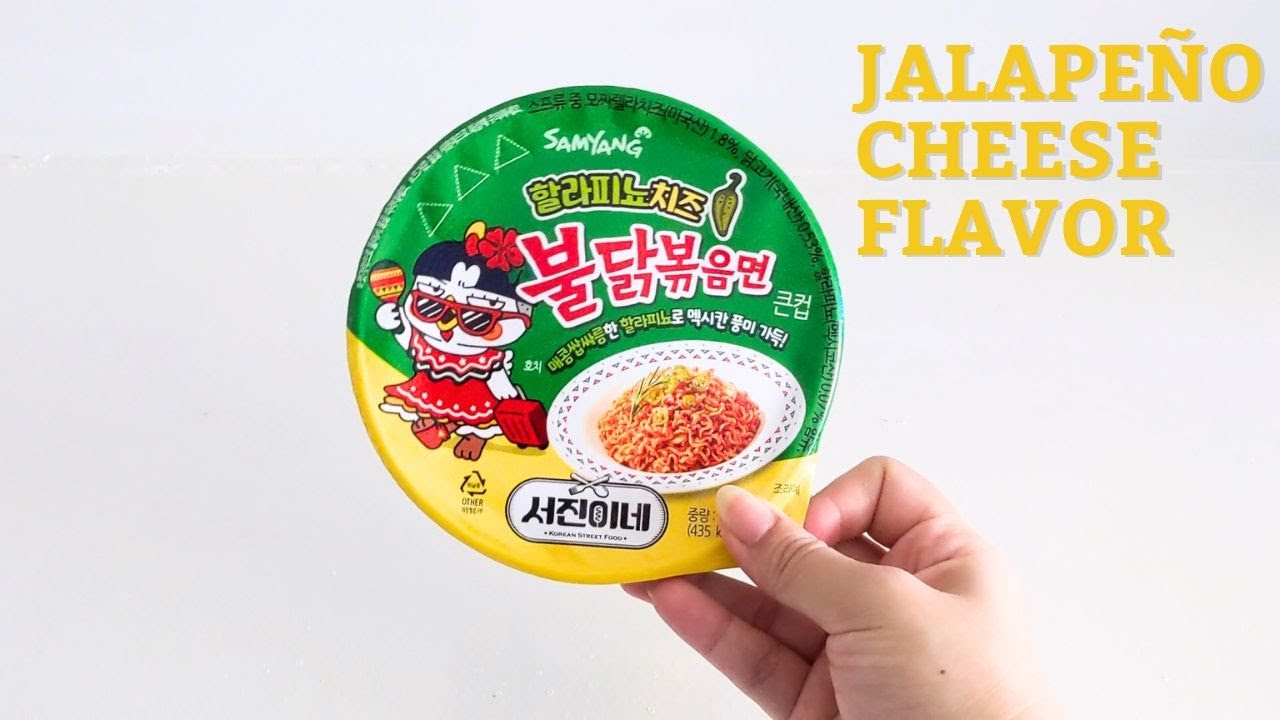 Samyang Jalapeño Cheese Buldak Ramen | First Try Review | Blue Lemon Ade