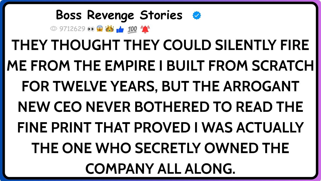 They Pushed Me Out After 12 Years Of Building Their Empire&mdash;He Never Knew He Was Answering To Me
