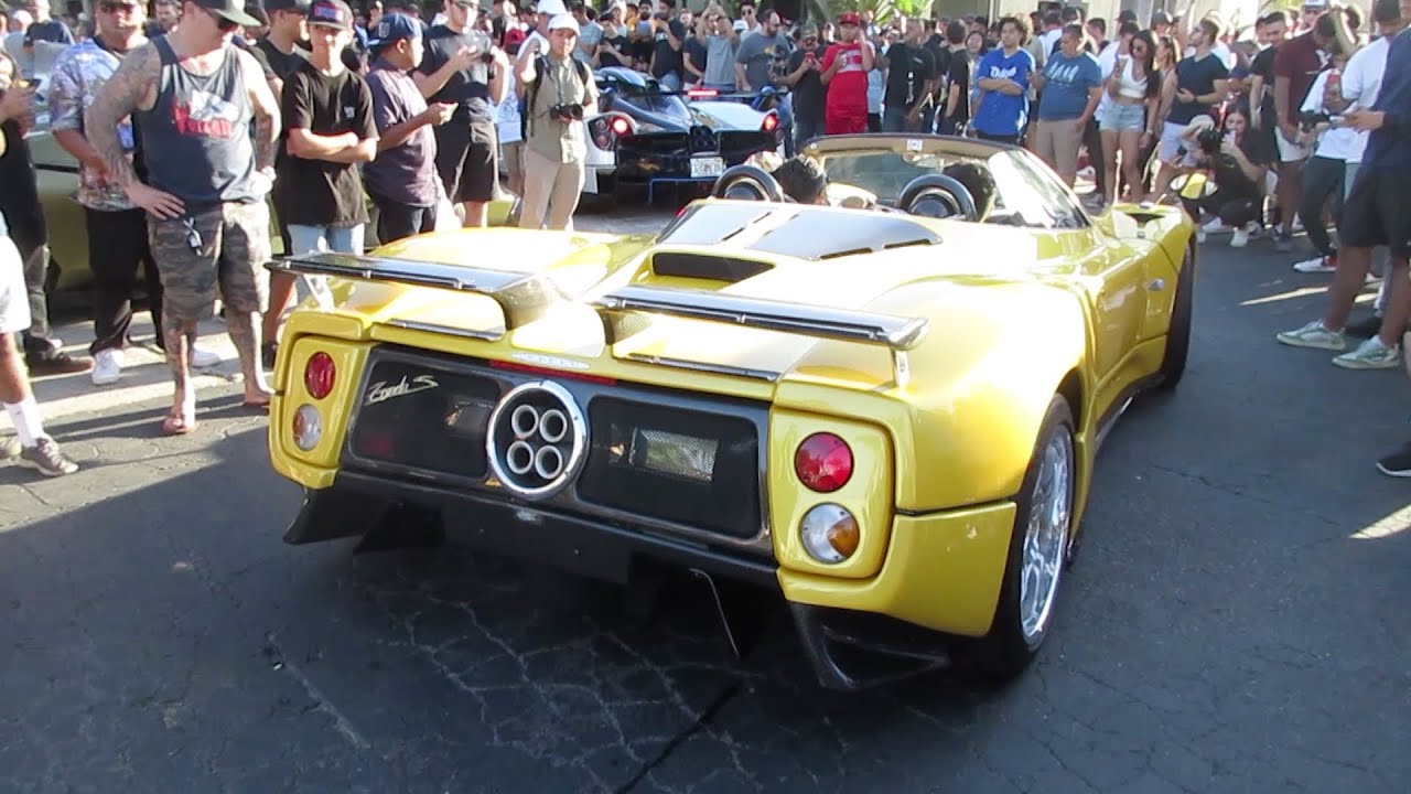 Rare Yellow Pagani Zonda S Roadster (One-Off Zonda F Prototype)