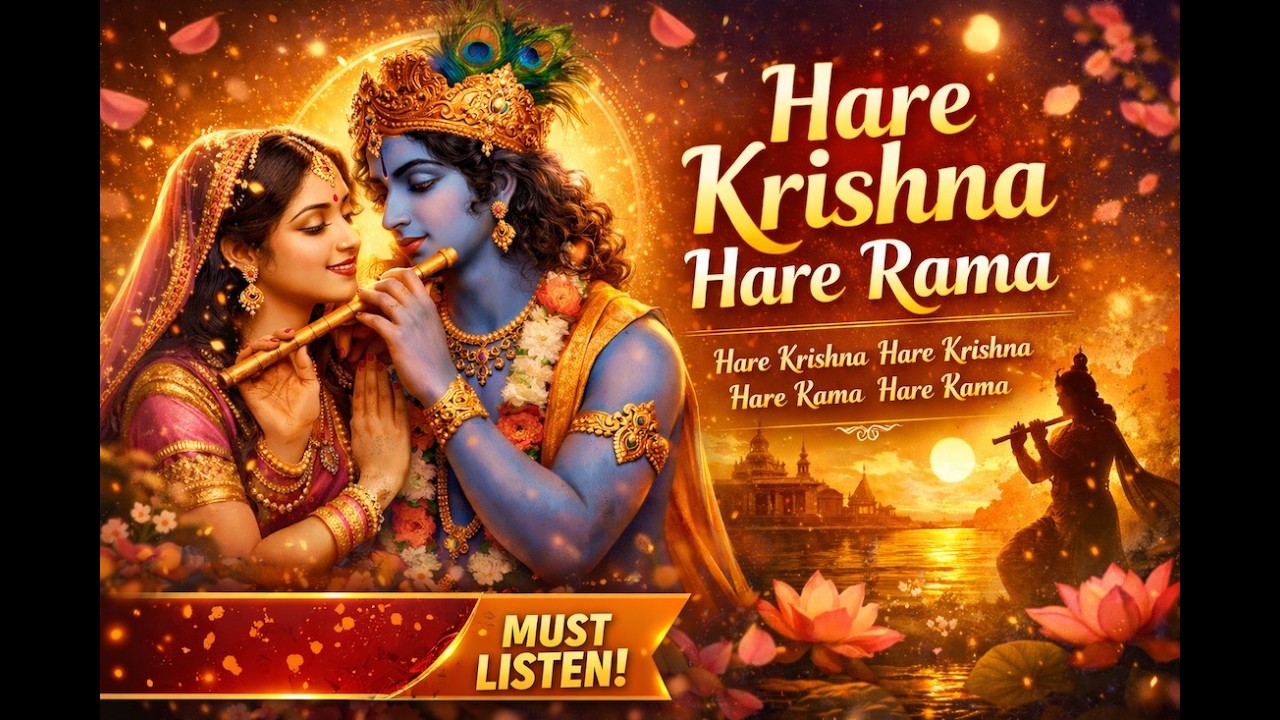 Hare Krishna Hare Rama ✨ | Remove Negativity & Stress | Most Powerful Bhajan | Positive Energy