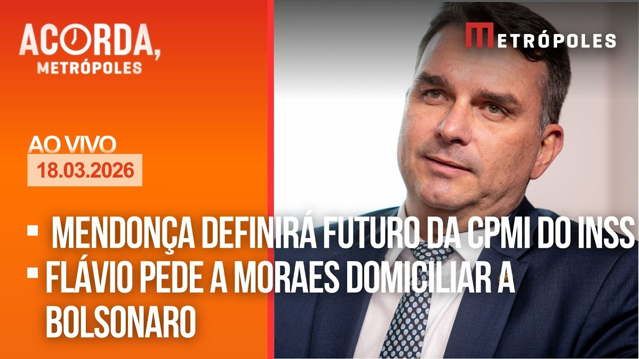 AO VIVO: Mendonça definirá futuro da CPMI do INSS / Flávio pede a Moraes domiciliar a Bolsonaro