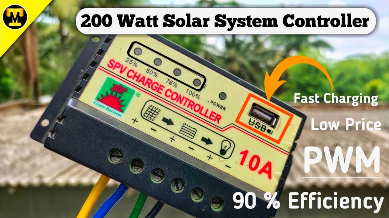 PWM Charge Controller 10A Efficiency Test ||