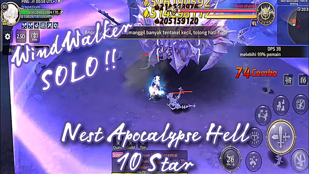 Solo Nest Apocalypse Hell 10 Star - Dragon Nest M Classic