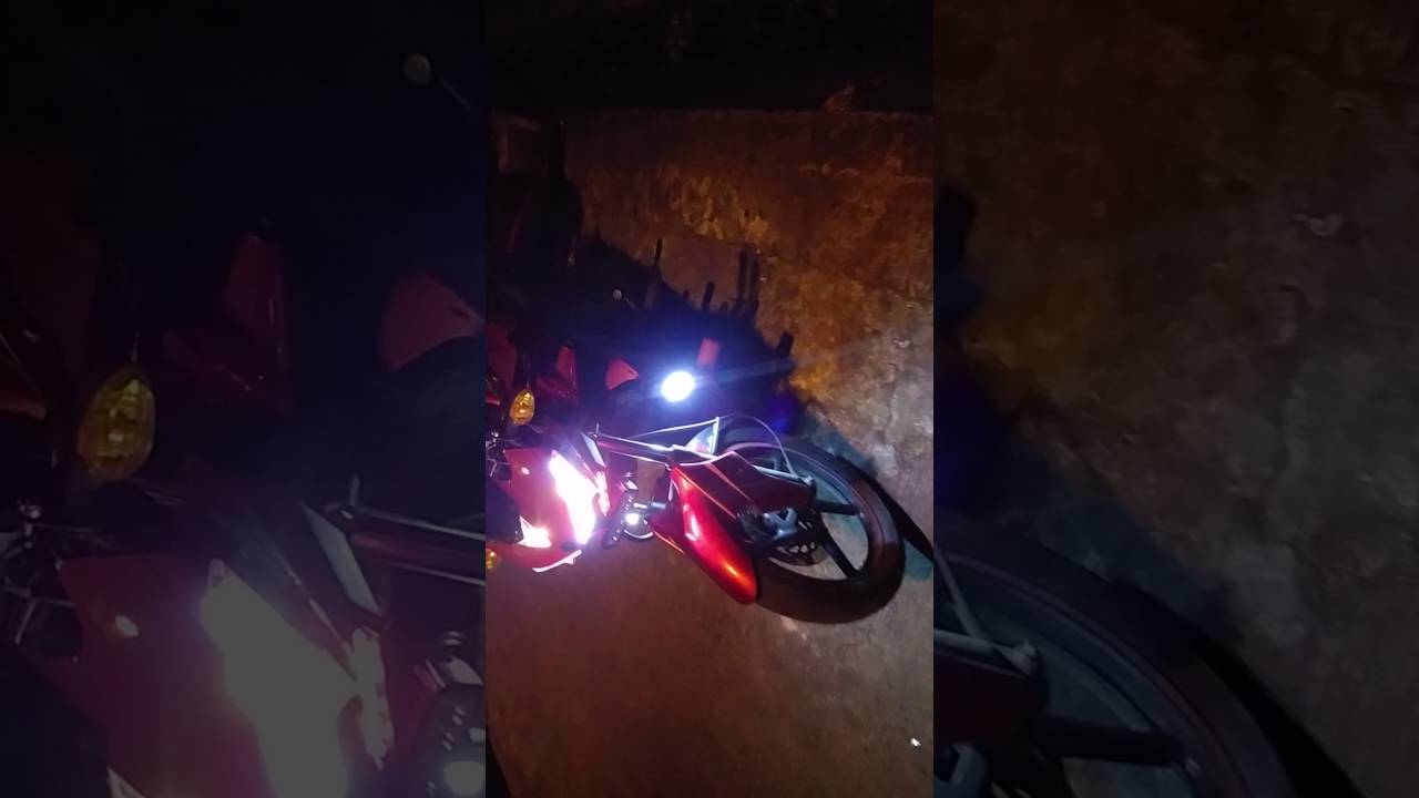 Mini R3 Cowling light demo, with all weather bulb..