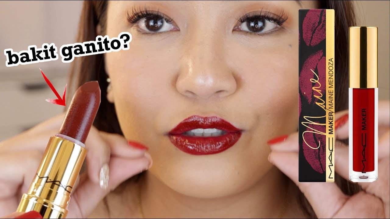 MAC MAKER MAINE MENDOZA, FINALLY RED LIPSTICK!!! | SUBUKANNE