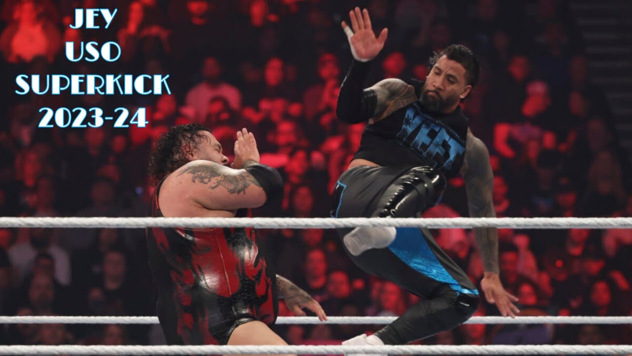 Jey Uso Superkick Compilation 2023-24