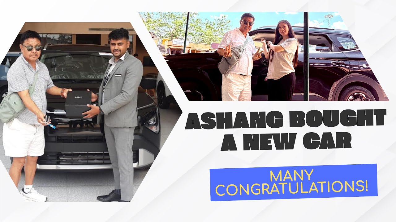 Ashang Bought A New Car🎉🚘/ Congratulations 🙌 #tibetanvlogger #kia #bylakuppe #shopping #youtber 