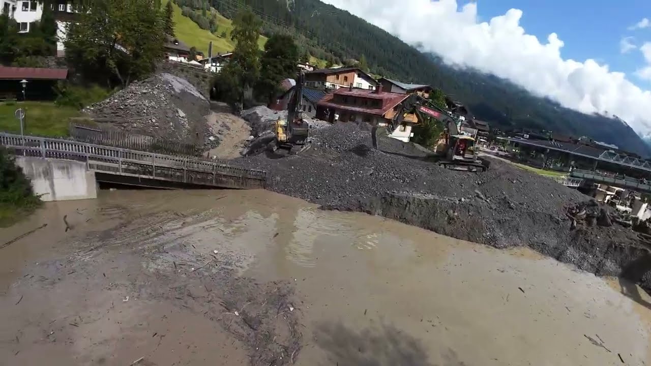 Mure/Erdrutsch fpv drone/Luft aufnahmen in st.Anton am Arlberg am 17.08.24