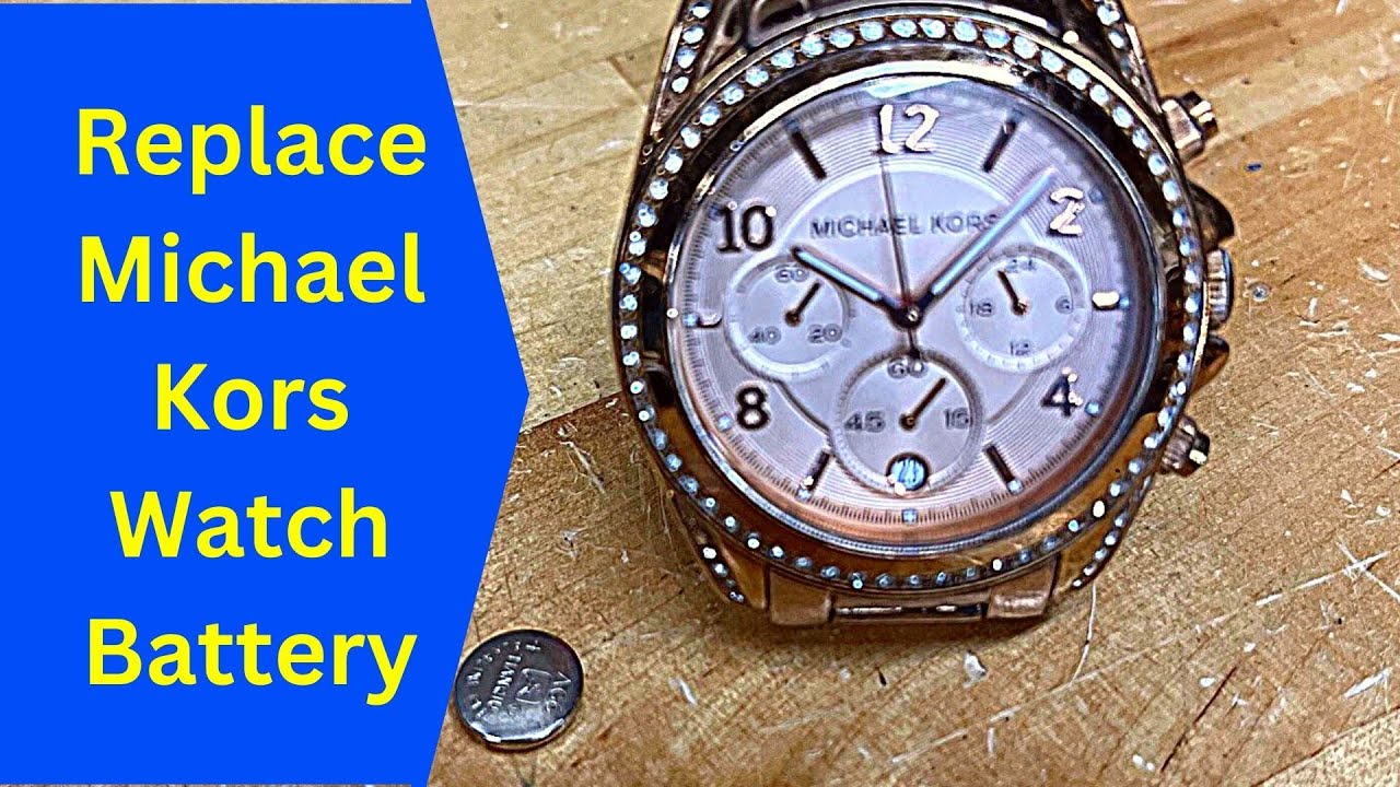 Замена батареи в часах Michael Kors