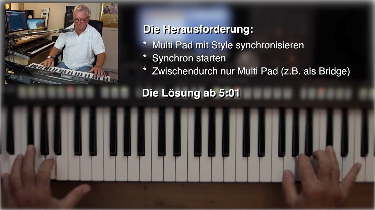 YAMAHA PSR-S970 Workshop 146 - Multi Pad & Styles synchronisieren