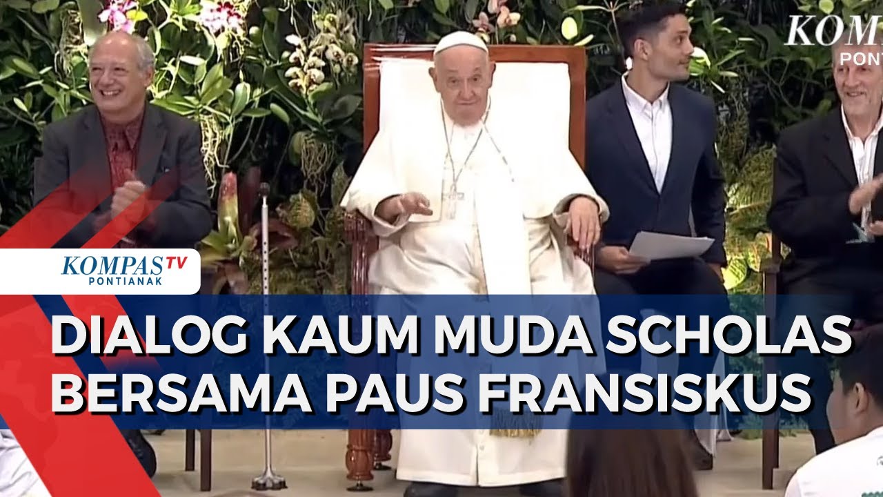 Bapa Suci Paus Fransiskus Berdialog dengan Kaum Muda Scholas di Graha Pemuda Katedral Jakarta