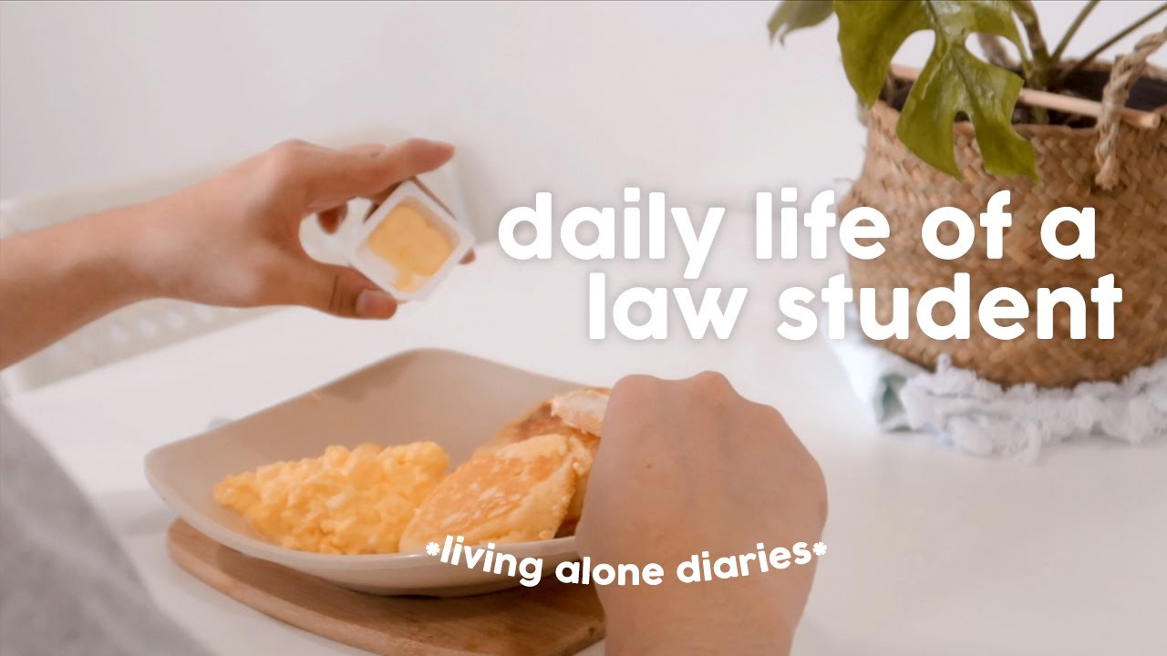 a semi productive study vlog 👨🏻‍⚖️ law school diaries