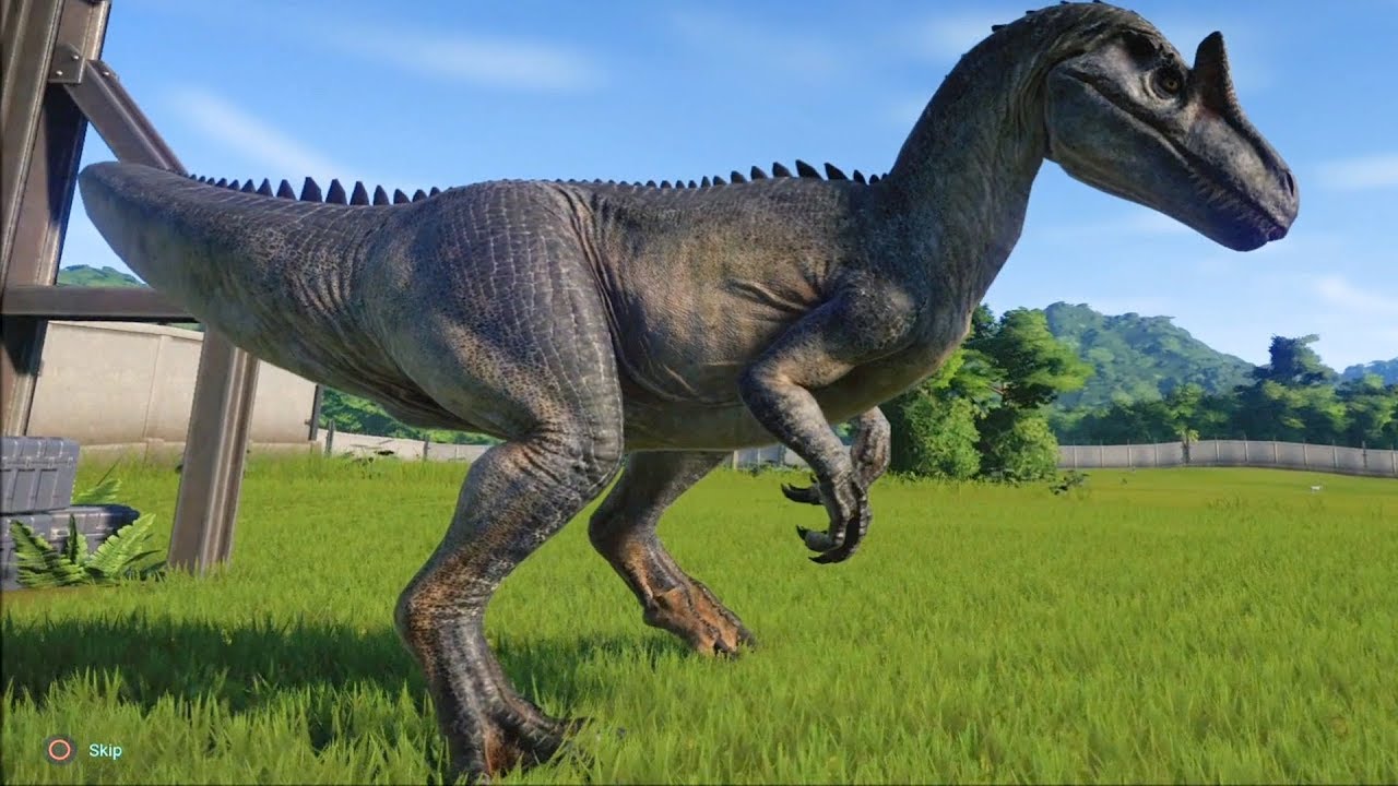Jurassic World Evolution - Allosaurus Gameplay (PS4 HD) [1080p60FPS]