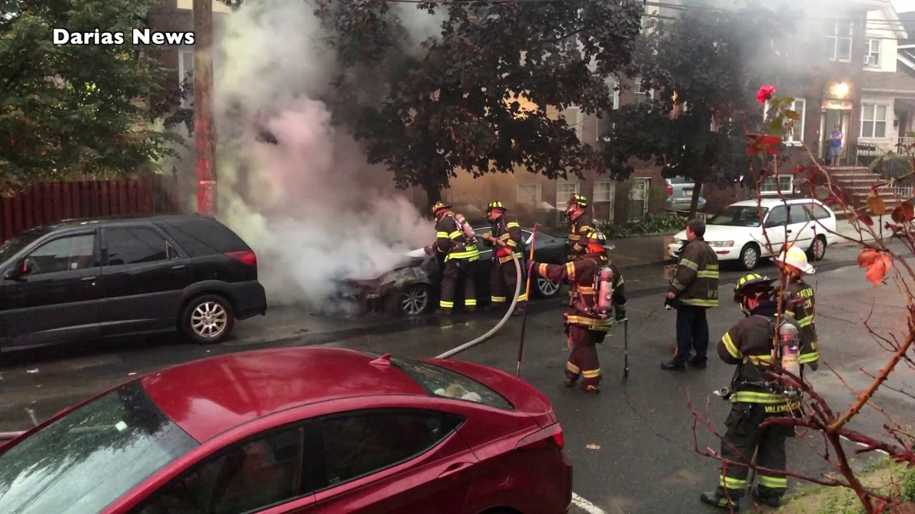 Car Fire in North Bergen Extinguished by Firefighters