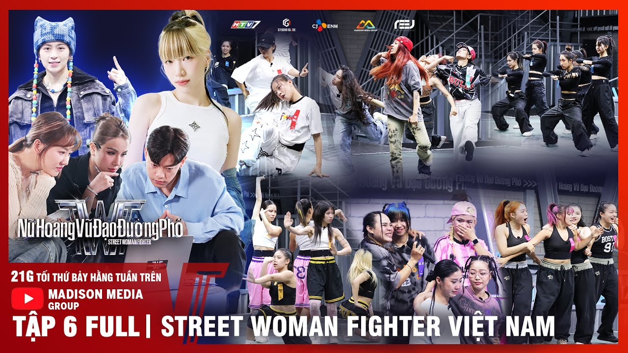 [SWFVN] Nữ Hoàng Vũ Đạo Đường Phố | Tập 6: 6 Crews vỡ òa vì BADA, NV K-POP mở đầu với TRICK ấn tượng
