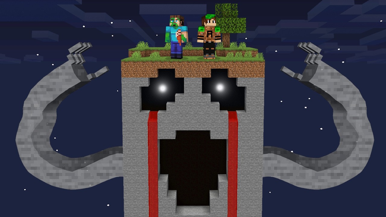 Заманиваю друзей в ловушку на 1 САМОМ СТРАШНОМ ЧАСТИ в Minecraft