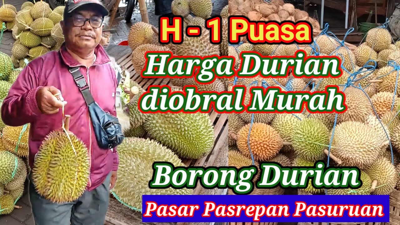 BORONG DURIAN PASREPAN ‼️Suasana H-1 Ramadhan