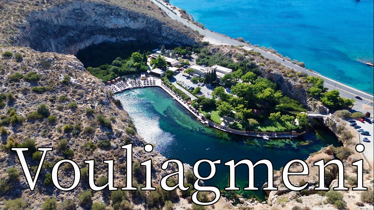 Vouliagmeni, Athens, Greece - by drone [4K]. #athensriviera