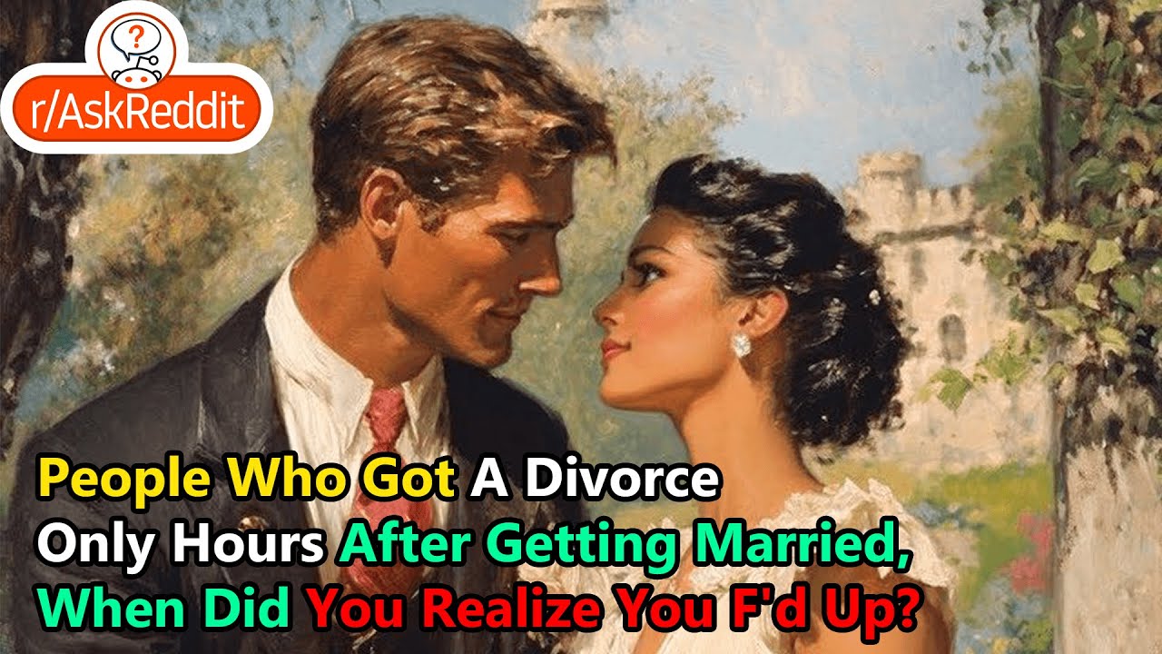 People Who Got A Divorce Only Hours After Getting Married, When Did You Realize You F'd Up?