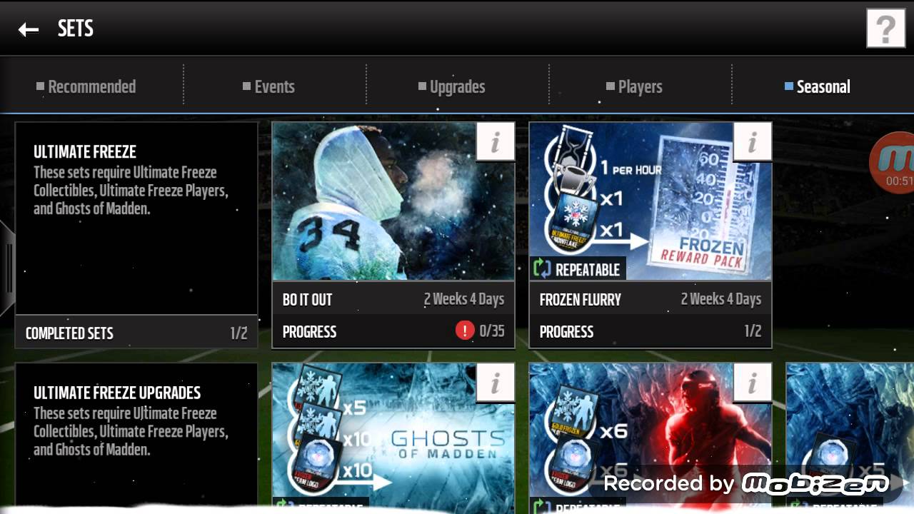 Madden NFL 16 Mobile Ultimate Freeze Bo Jackson!!