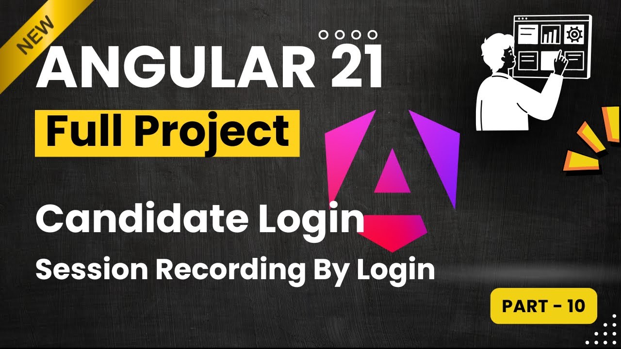 Angular Project B-32 _ Candidate Login | angular 21 Project