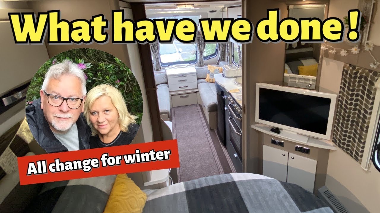 We've taken the plunge and changed the caravan interior for our winter caravanning trips.