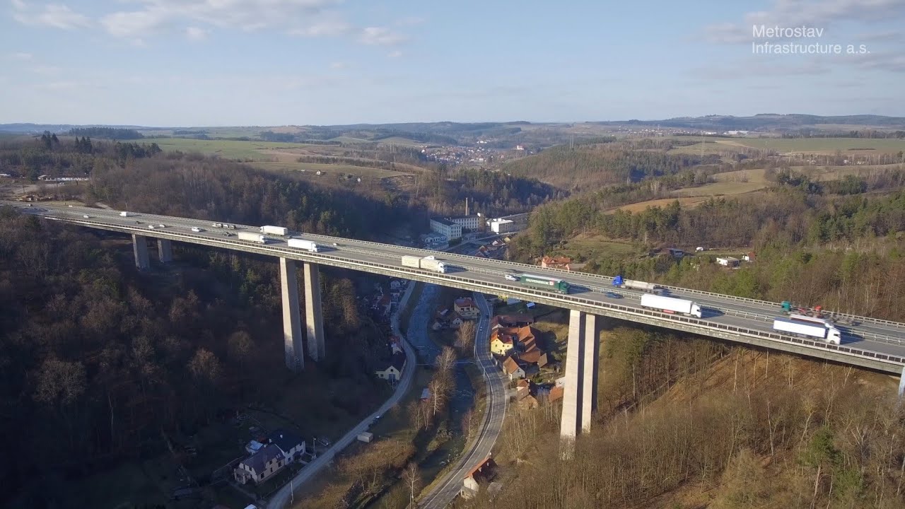 Rekonstrukce mostu Vysočina na dálnici D1