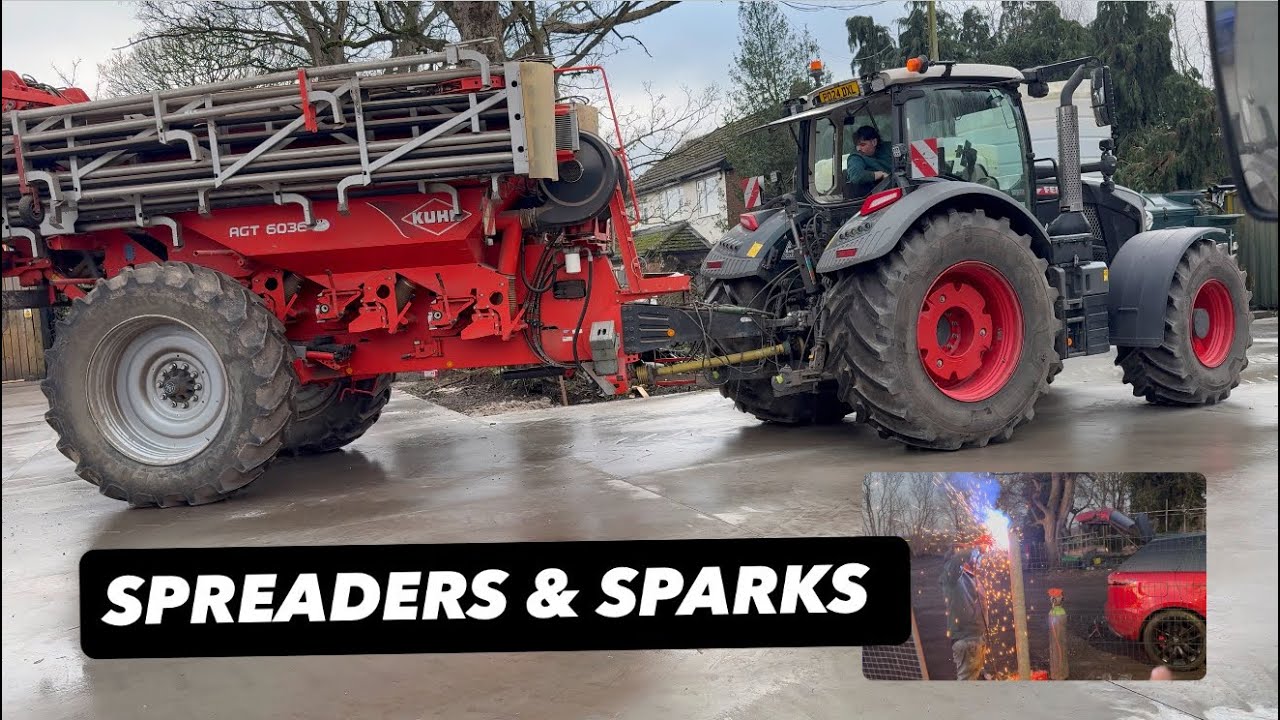  FERT SPREADER & SPARKS FLYING #AnswerAsAPercent 2131