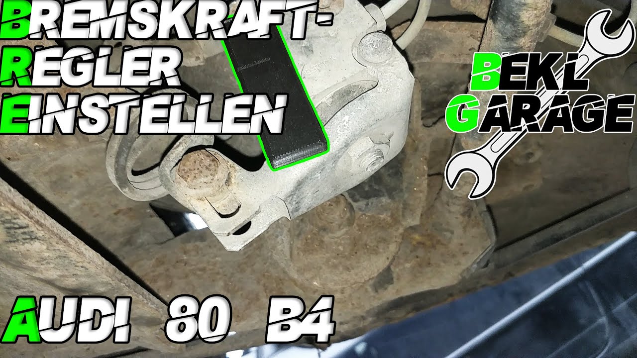 Bremskraftregler einstellen | Audi 80 B4 | BEKL Garage