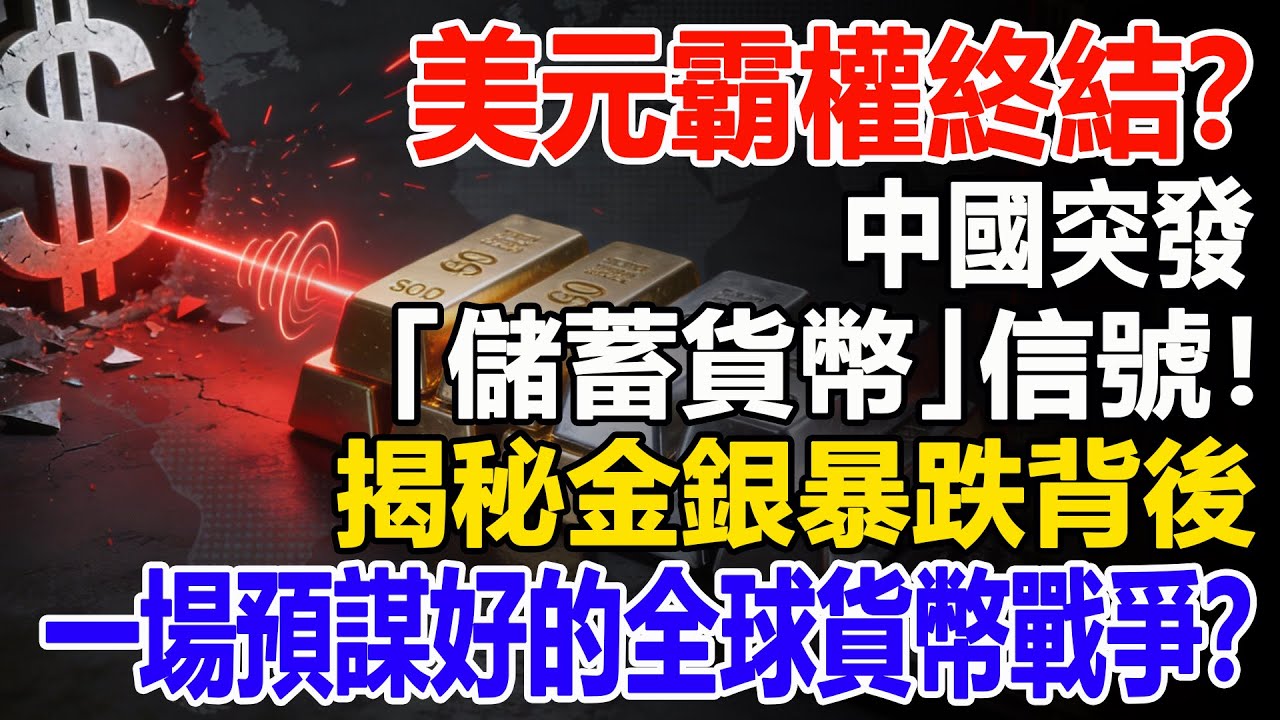 美元霸權終結？中國突發「儲蓄貨幣」信號！揭秘金銀暴跌背後，一場預謀好的全球貨幣戰爭？#白銀#黃金#貴金屬#美元#現貨價格#投資#理財#黃金#銀行#經濟學#金融#理財#晚年生活#晚年幸福