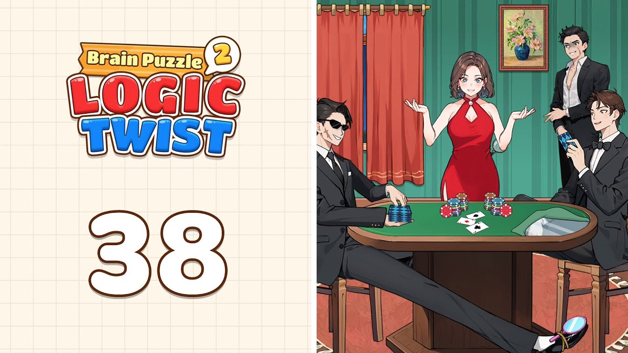 Brain Puzzle 2: Logic Twist Level 38 Poker Face | Complete Walkthrough & Solutions! 🎯