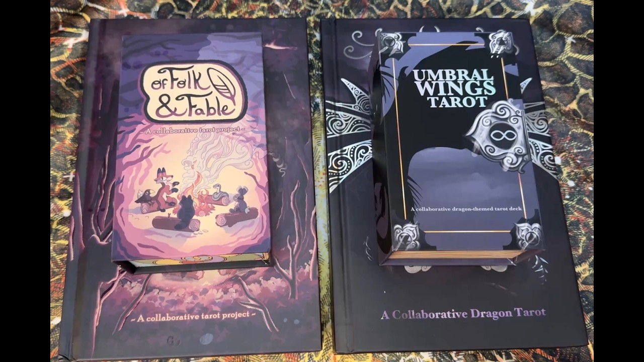 Of Folk & Fable Tarot and Umbral Wings: A Dragon Tarot Showcase (ASMR Ramble)