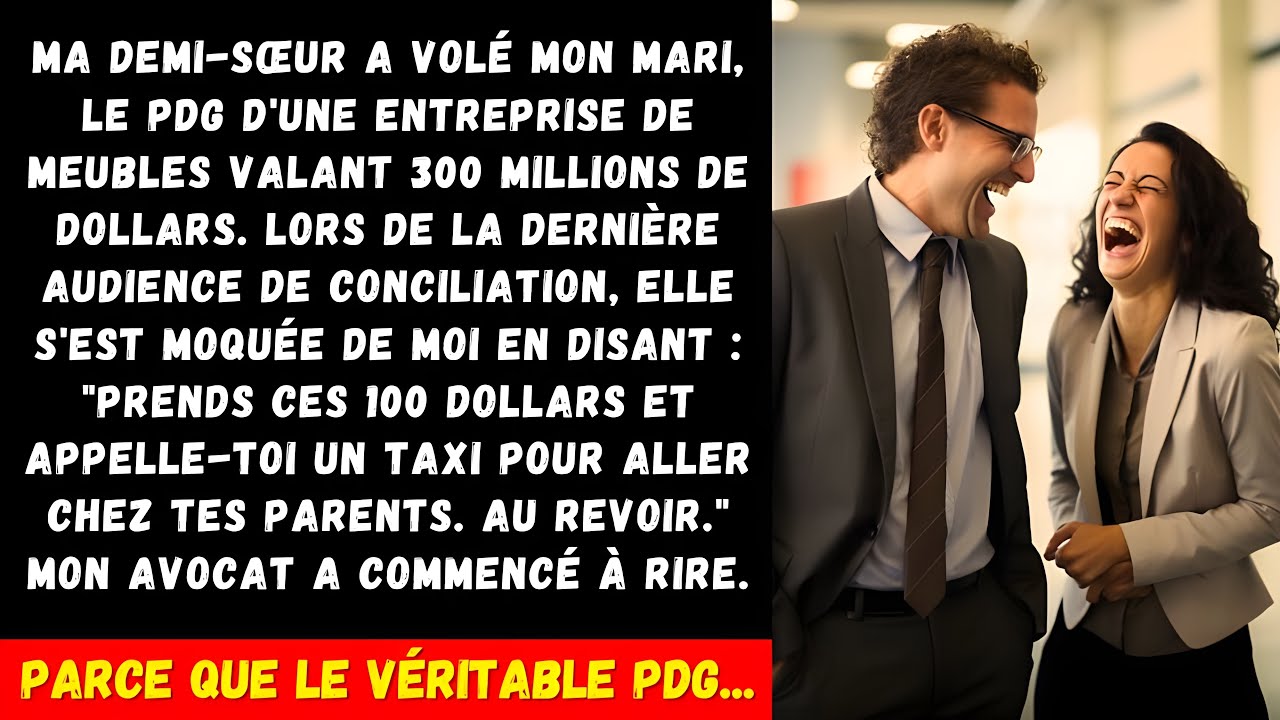 Ma sœur a volé mon mari, le PDG, et a dit : « J'ai obtenu 5 millions de dollars. » J'ai répondu …