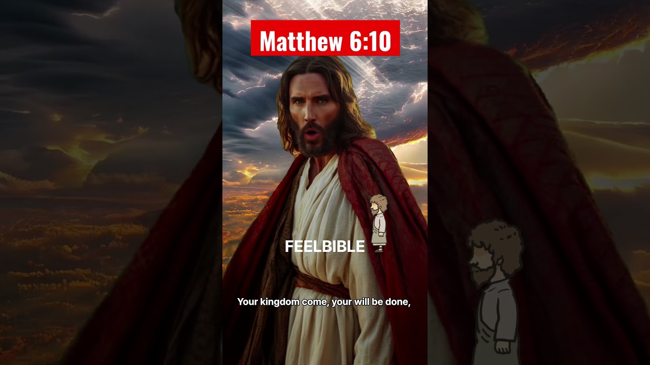 🙏 Matthew 6:10 | Bible verse that Leads you Heaven | Jesus Christ | Pray for God