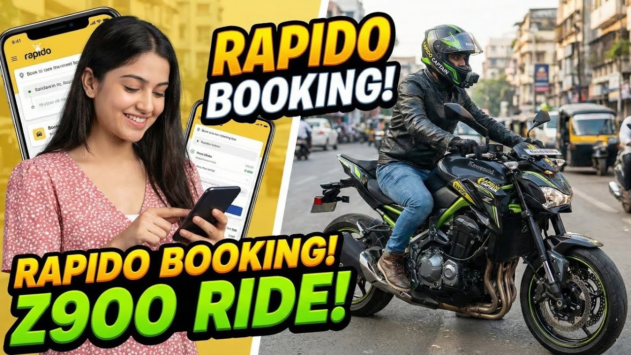 She Booked a Rapido, I Arrived on a KAWASAKI Z900! 😱 Cute Girl's Reaction!