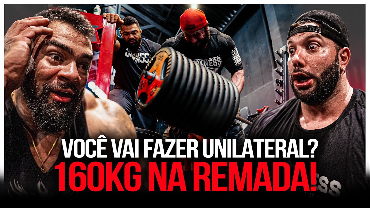 NINJA ENGANOU BRUNO SANTOS E PERES! *160kg na remada*