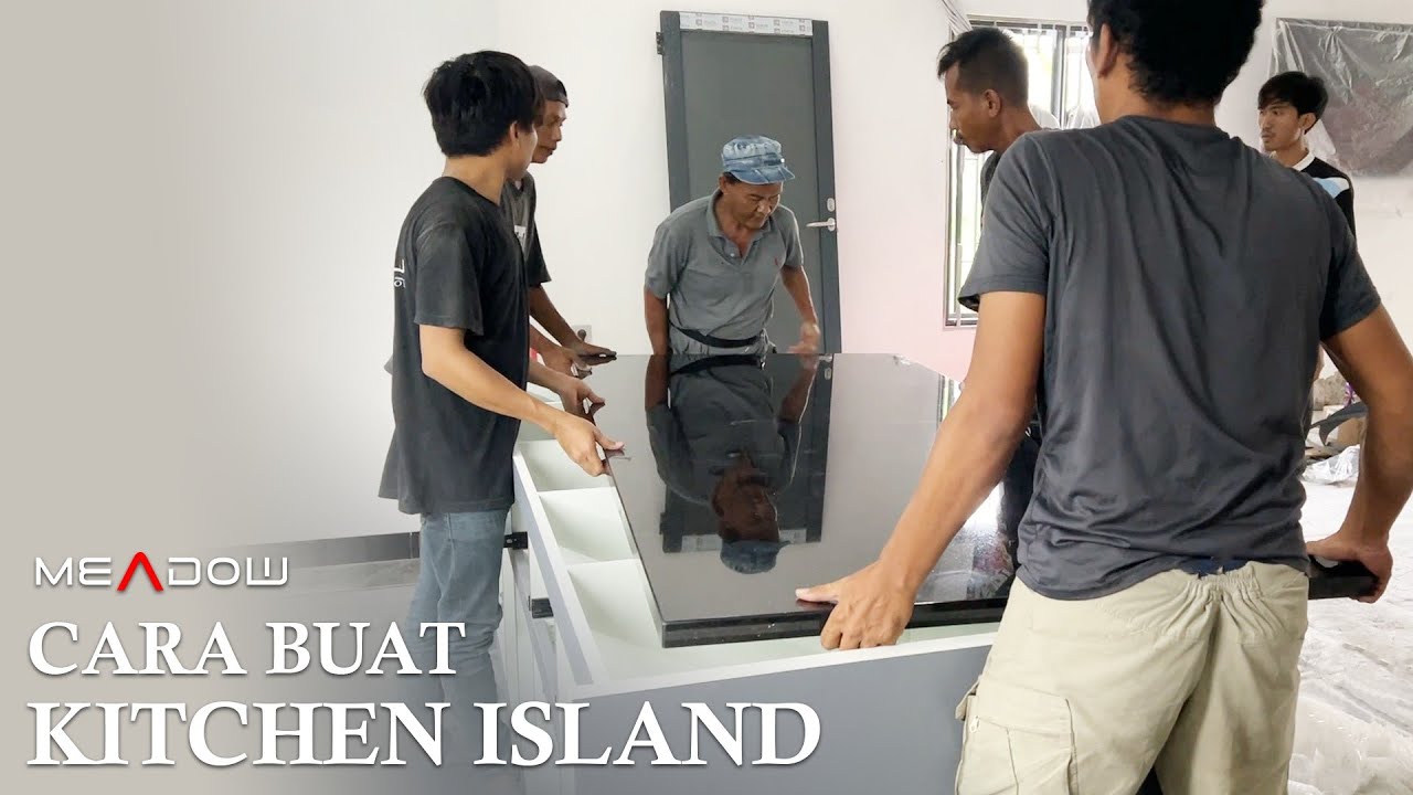 Proses Pembuatan Kitchen Island Meja Makan