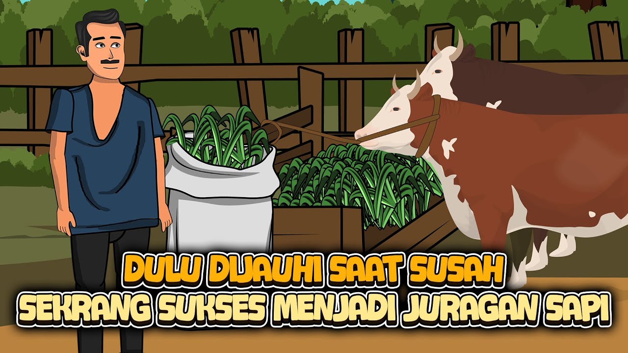 Dulu dijauhi karena miskin sekarang kembali sukses menjadi juragan sapi || Film animasi inspirasi