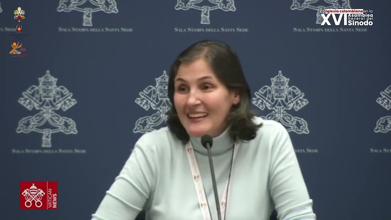 Hna. Liliana Franco entrega detalles de la metodología y reflexiones en la Asamblea del Sínodo