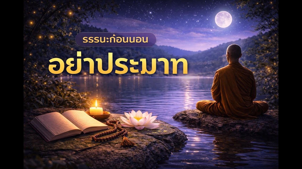 ธรรมะก่อนนอน อย่าประมาท
